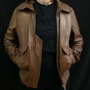 Brown Leather Polo Jeans by Ralph Lauren Jacket